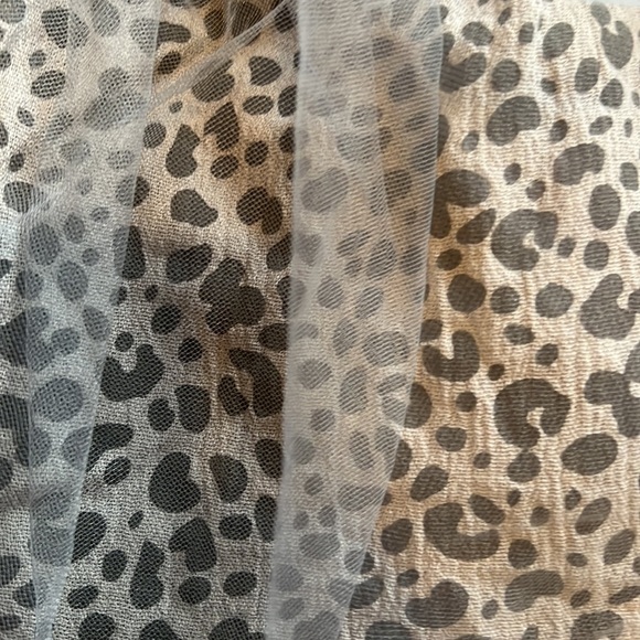 NWT ZARA tulle overlay leopard skirt - Picture 4 of 5